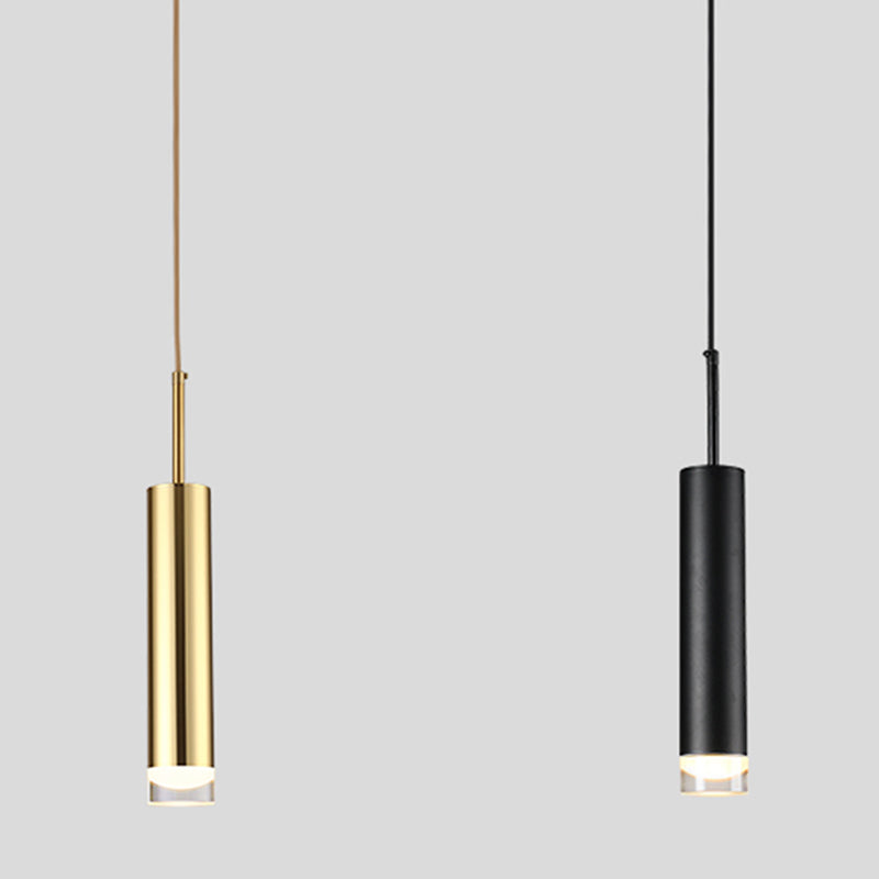 Contemporary LED 1-Light Ceiling Pendant Light Acrylic Linear Hanging Lamp for Bedroom