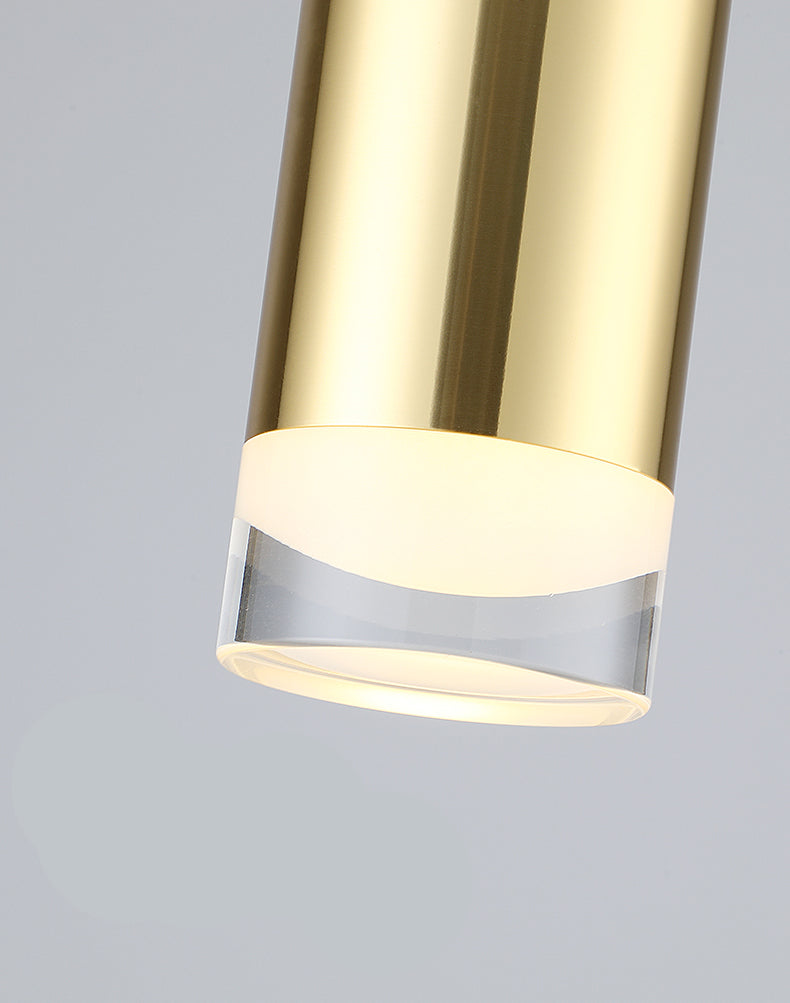 Contemporary LED 1-Light Ceiling Pendant Light Acrylic Linear Hanging Lamp for Bedroom