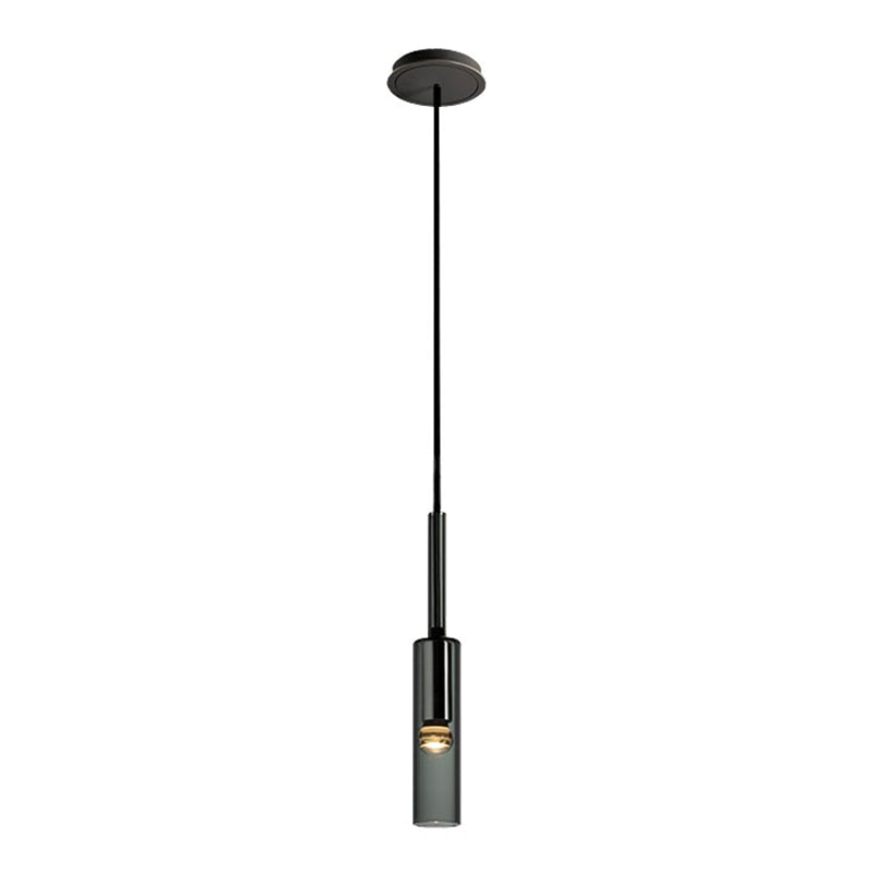 Black Minimaliste à 1 lumière LED Down Lighting Crystal suspendu Pendant Light pour la chambre