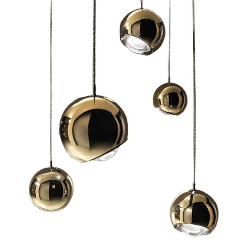 1-Licht-LED zeitgenössische Hanglampe Kit sphärischen Metallanhänger für Schlafzimmer