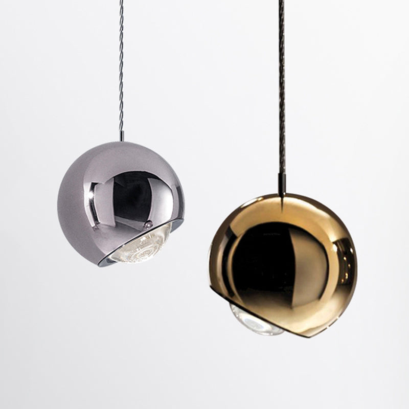 1-Licht-LED zeitgenössische Hanglampe Kit sphärischen Metallanhänger für Schlafzimmer