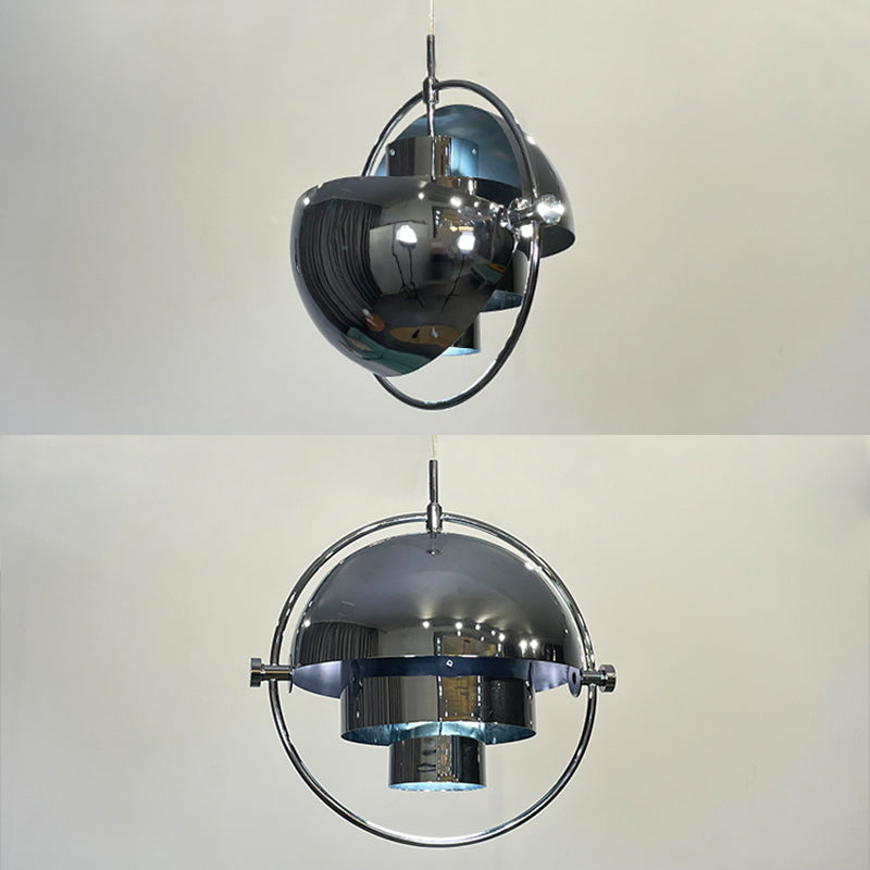 Costilería colgante colgante de hierro negro Luz de 1 luces de 1 luces para sala de estar