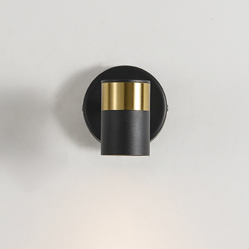 1 Licht zeitgenössische Wandbeleuchtung Metallzylinderwandbeleuchtung für Schlafzimmer