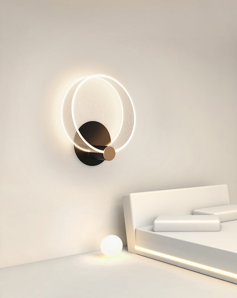 Hedendaagse metalen LED-wand gemonteerd verlichting 1-licht wandonderzoek voor woonkamer