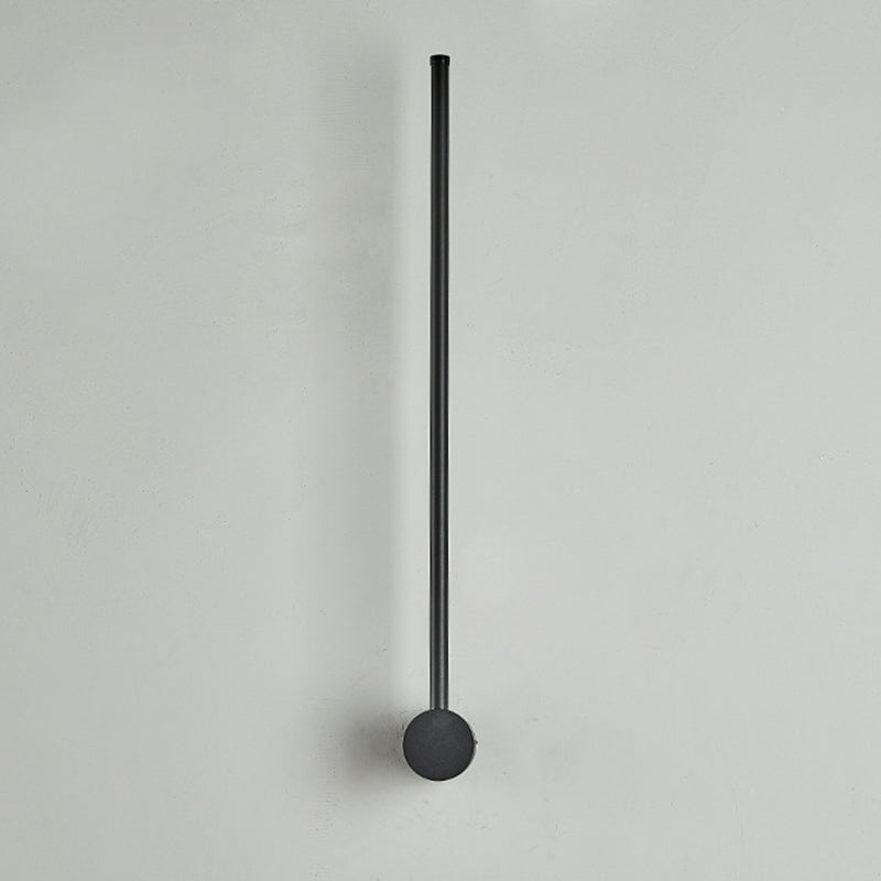 Aluminium LED Linear Wall Sconce in Modern Concise Style Wrought Iron Indoor Wall Light with Silicone Shade