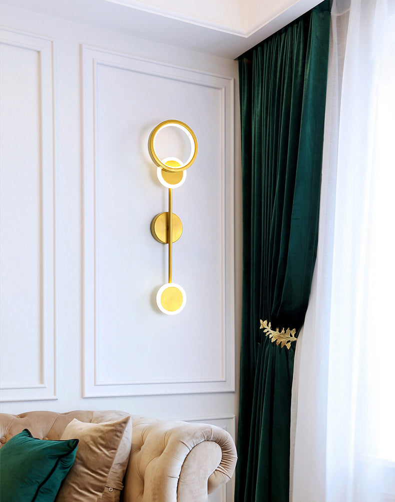 Moderni semplici luci a parete a led nere lampade a parete metallica per soggiorno