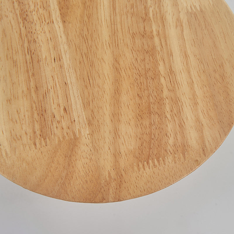 Blockfarbe kreisförmige Wandleuchten im modernen prägnanten Stil schmiedeeisere LED -Wandlampe mit Holzschatten