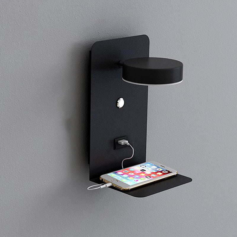 Moderne rotatable LED -Krankenbettlampe USB -Ladeanschluss Design Einfachheit Lichter mit Telefonhalter