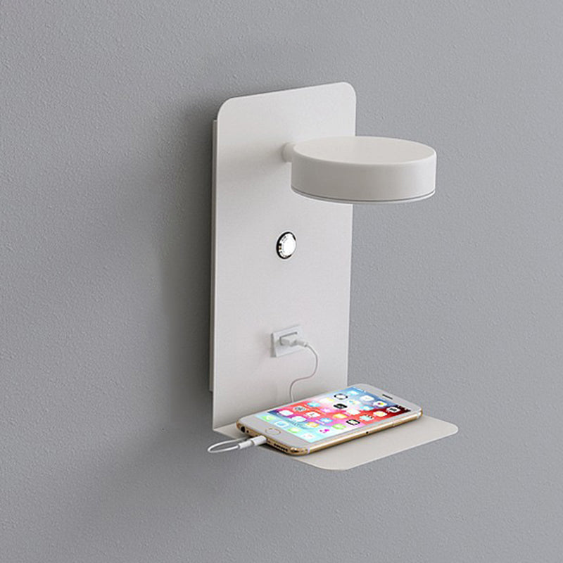 Moderne rotatable LED -Krankenbettlampe USB -Ladeanschluss Design Einfachheit Lichter mit Telefonhalter