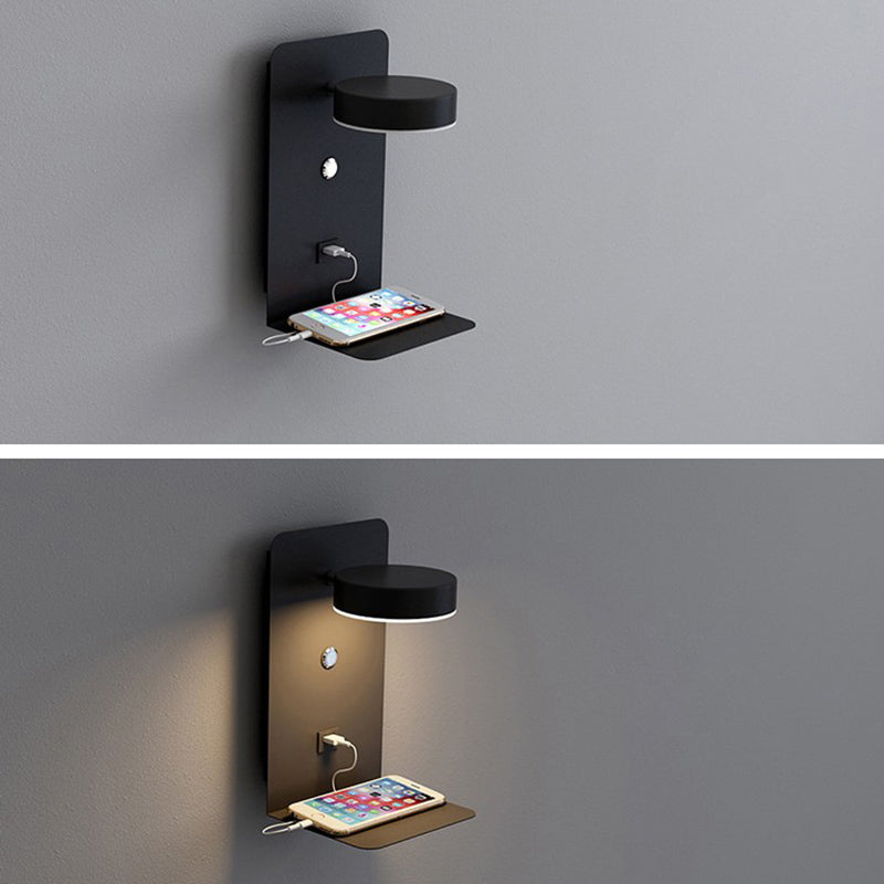 Moderne rotatable LED -Krankenbettlampe USB -Ladeanschluss Design Einfachheit Lichter mit Telefonhalter