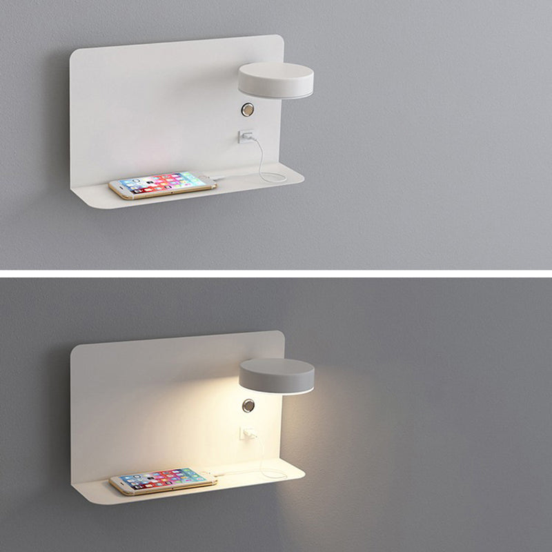 Moderne rotatable LED -Krankenbettlampe USB -Ladeanschluss Design Einfachheit Lichter mit Telefonhalter