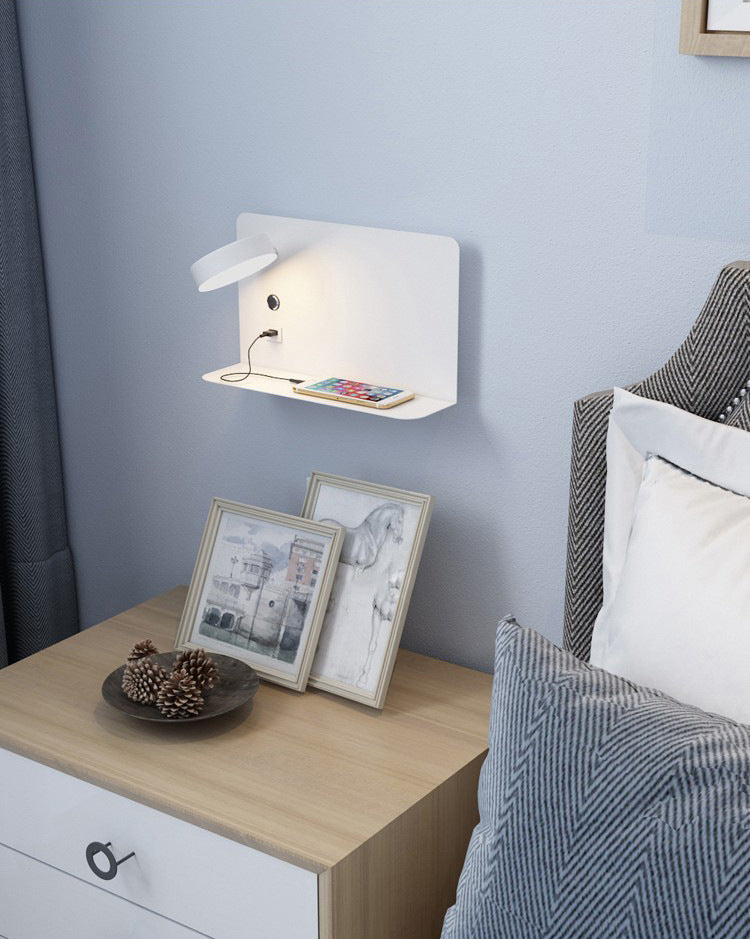 Moderne rotatable LED -Krankenbettlampe USB -Ladeanschluss Design Einfachheit Lichter mit Telefonhalter