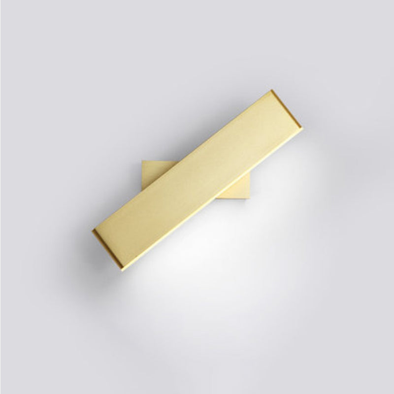 Rectangular Wrought Iron Wall Sconce in Modern Minimalist Style Macaron Wall Lamp with Acrylic Shade