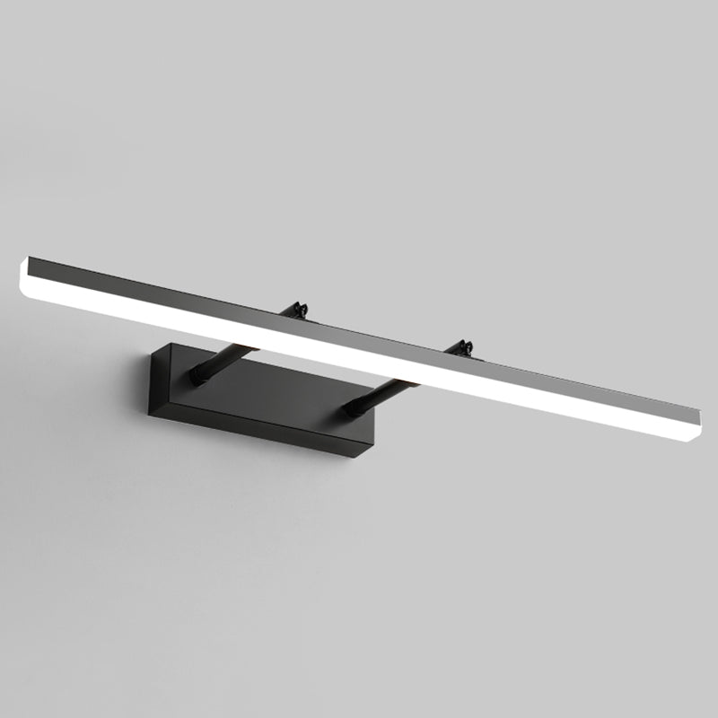 Moderne minimalistische stijl lineaire wand gemonteerd ijdelheid lichten metaal 1 licht ijdelheid verlichting ideeën voor badkamer