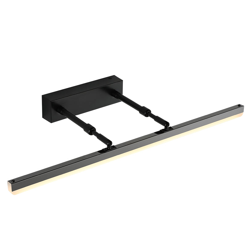 Moderne minimalistische stijl lineaire wand gemonteerd ijdelheid lichten metaal 1 licht ijdelheid verlichting ideeën voor badkamer