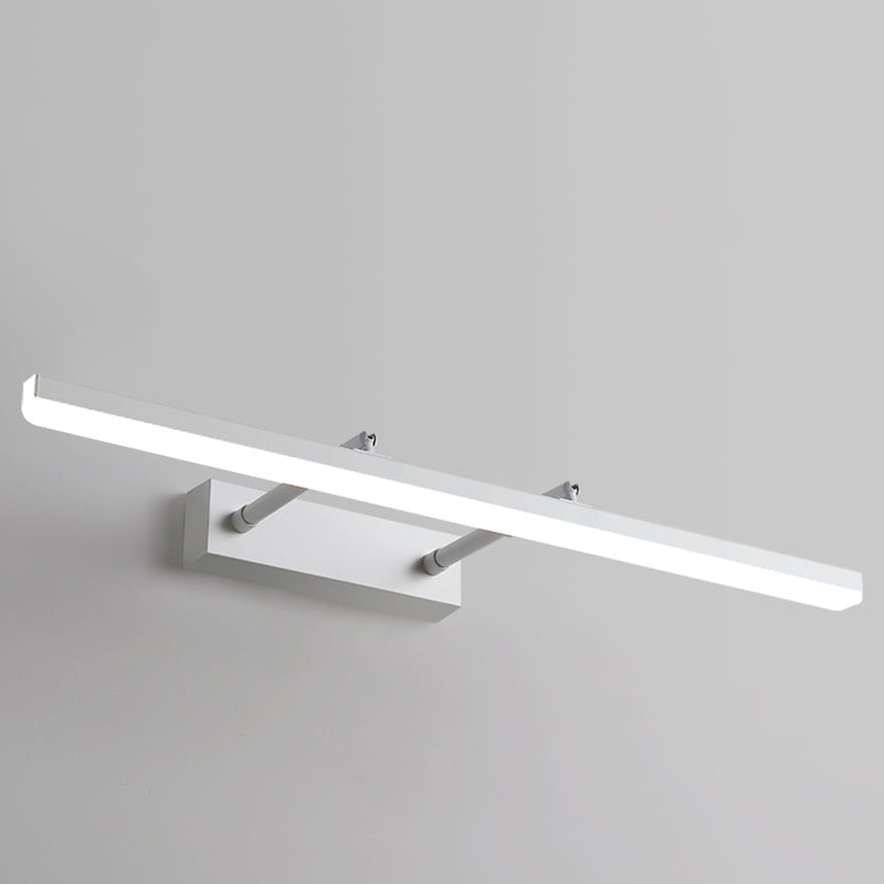 Moderne minimalistische stijl lineaire wand gemonteerd ijdelheid lichten metaal 1 licht ijdelheid verlichting ideeën voor badkamer