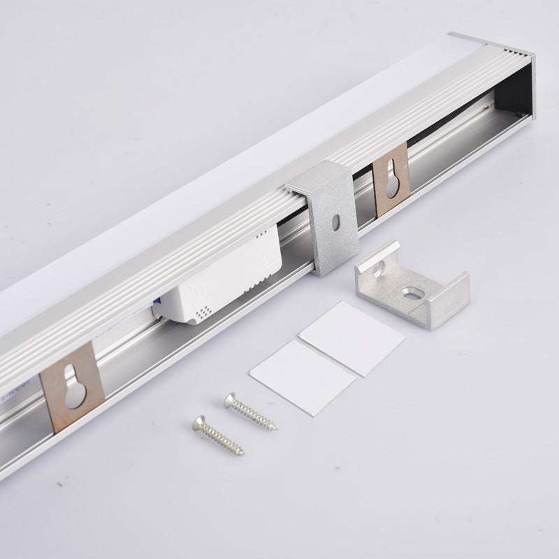 Modern Minimalist Style Rectangle Wall Mounted Vanity Lights 1 Light Vanity Lighting Ideas with Aluminum Alloy Shade