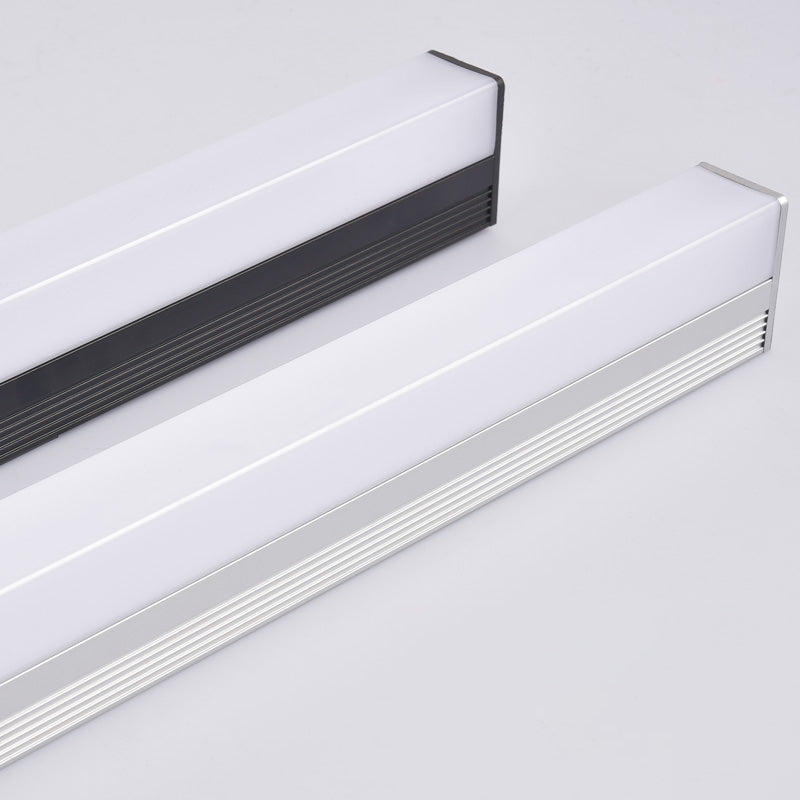 Modern Minimalist Style Rectangle Wall Mounted Vanity Lights 1 Light Vanity Lighting Ideas with Aluminum Alloy Shade