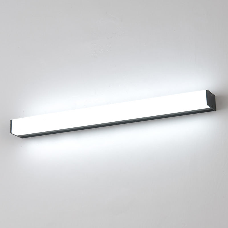 Modern Minimalist Style Rectangle Wall Mounted Vanity Lights 1 Light Vanity Lighting Ideas with Aluminum Alloy Shade