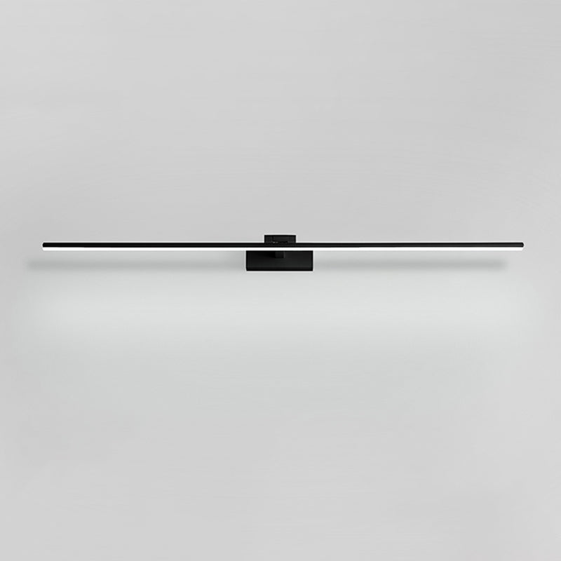 Modern Minimalist Style Linear Wall Mounted Vanity Lights Aluminum 1 Light Vanity Mirror Lights for Bathroom