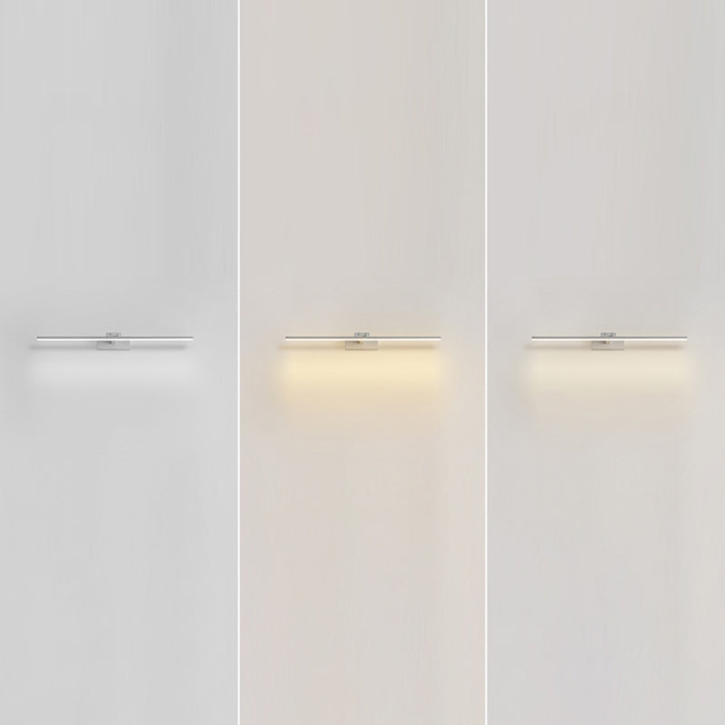 Modern Minimalist Style Linear Wall Mounted Vanity Lights Aluminum 1 Light Vanity Mirror Lights for Bathroom