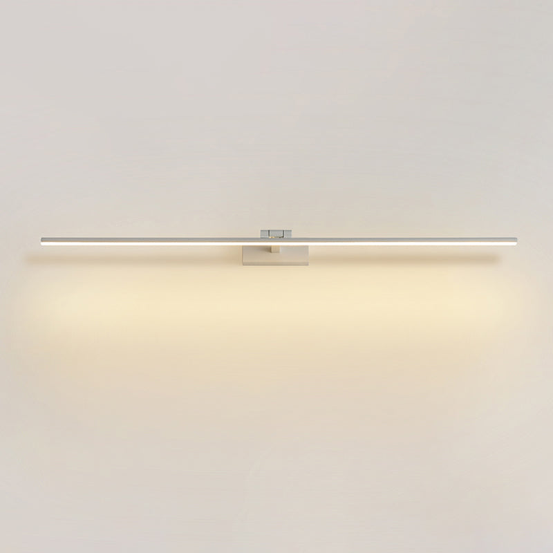Modern Minimalist Style Linear Wall Mounted Vanity Lights Aluminum 1 Light Vanity Mirror Lights for Bathroom