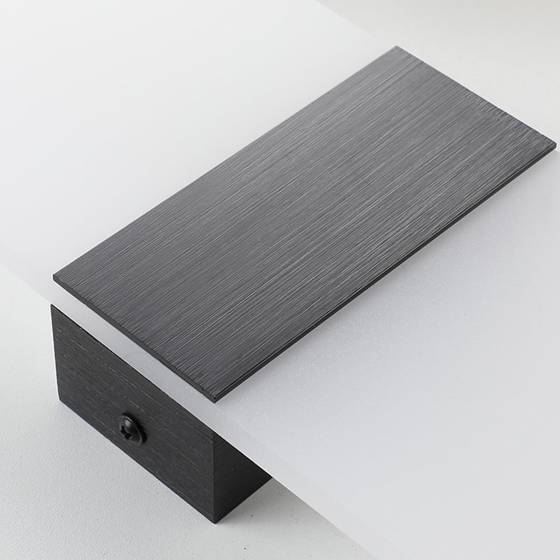 Lampada da parete per tonalità rettangolare in alluminio modernista Light Sconce a 1 luce per camera da letto