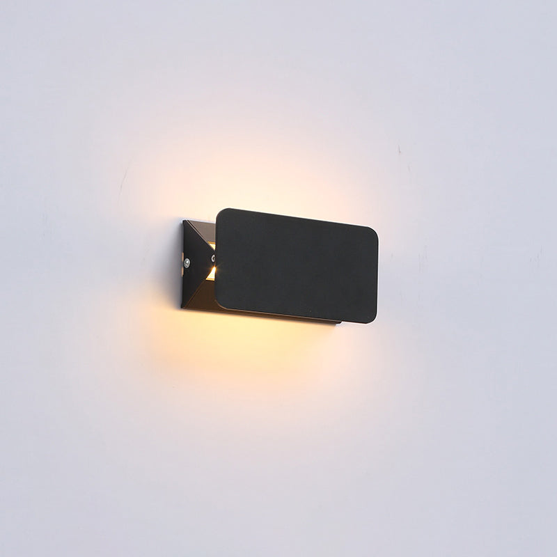 Modern Simple LED Rectangle Wall Mounted Light 1-Light Aluminum Wall Lamp for Living Room