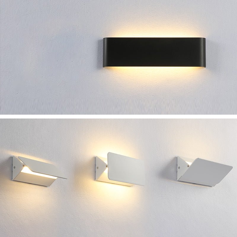 Lámpara de pared de aluminio de 1 luce de pared de rectángulo LED simple moderno para sala de estar para sala de estar