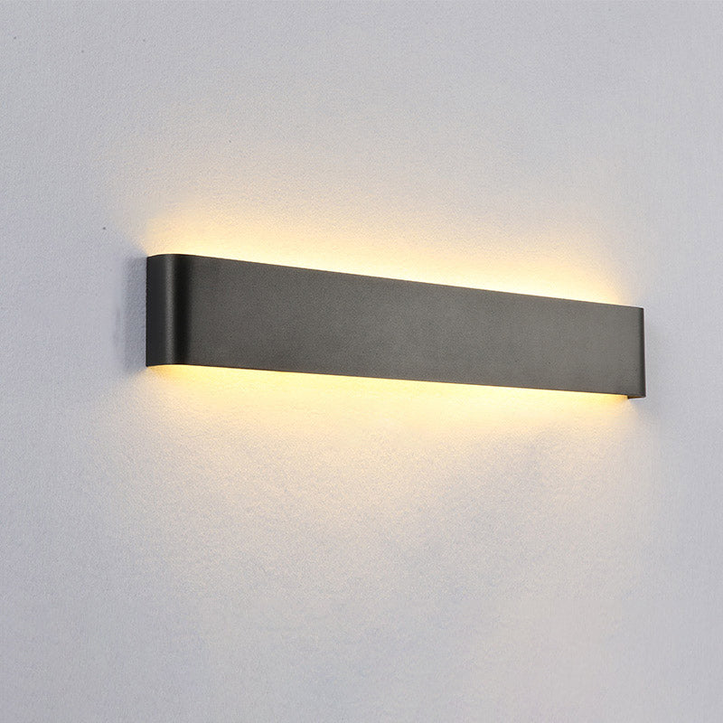 Lámpara de pared de aluminio de 1 luce de pared de rectángulo LED simple moderno para sala de estar para sala de estar