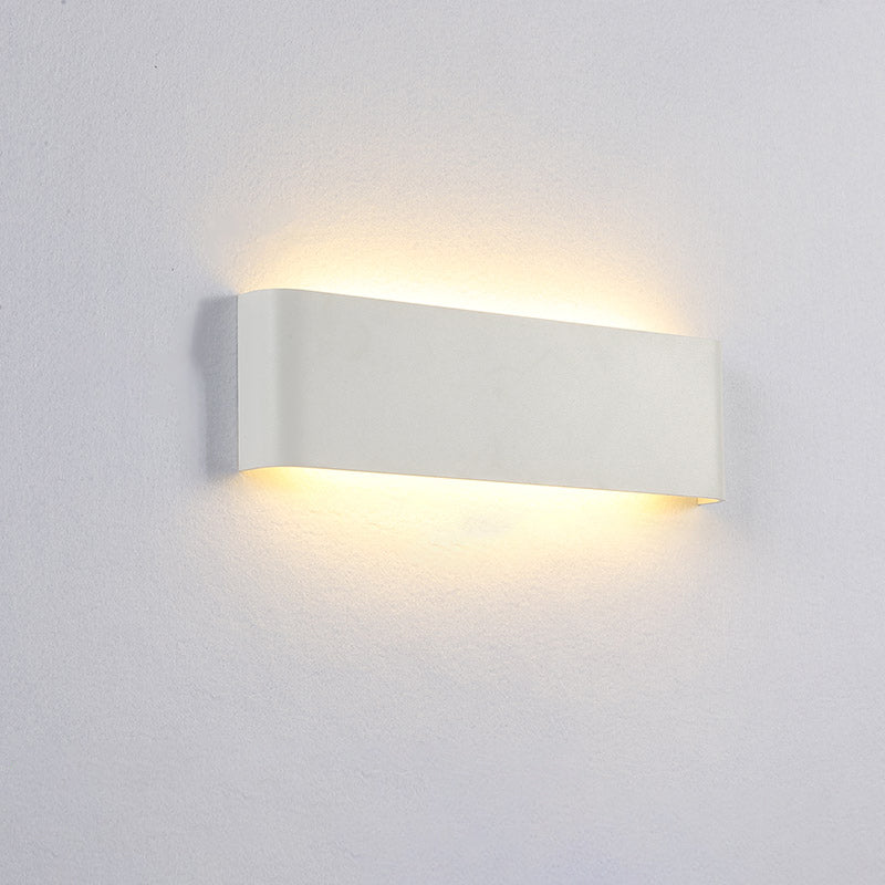 Lámpara de pared de aluminio de 1 luce de pared de rectángulo LED simple moderno para sala de estar para sala de estar