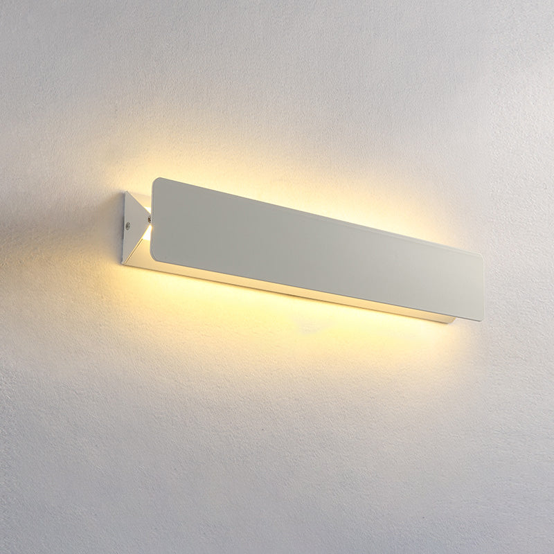 Lámpara de pared de aluminio de 1 luce de pared de rectángulo LED simple moderno para sala de estar para sala de estar