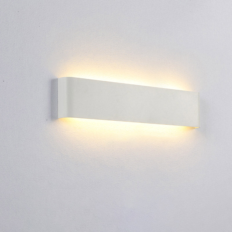 Lámpara de pared de aluminio de 1 luce de pared de rectángulo LED simple moderno para sala de estar para sala de estar