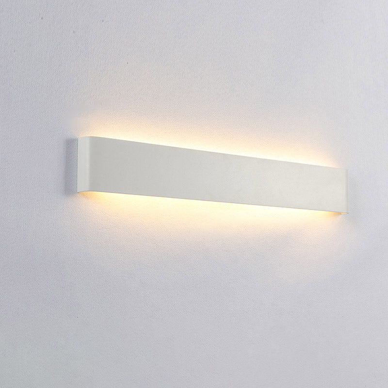 Lámpara de pared de aluminio de 1 luce de pared de rectángulo LED simple moderno para sala de estar para sala de estar