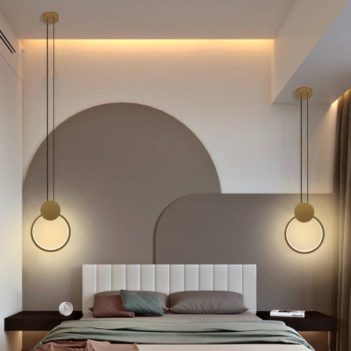 Simplicity Linear Hanging Light Kit Aluminum 1-Light Ceiling Light for Dining Room