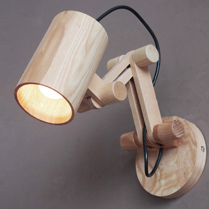 Luci da parete in legno di lettura di semplicità moderna per letto per comodino