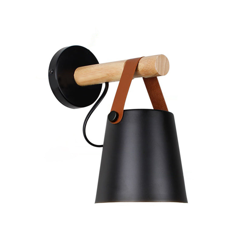 Verjüngte Wandlampen Ultra-moderne Holzwandleuchten mit Gürtel für Schlafzimmer