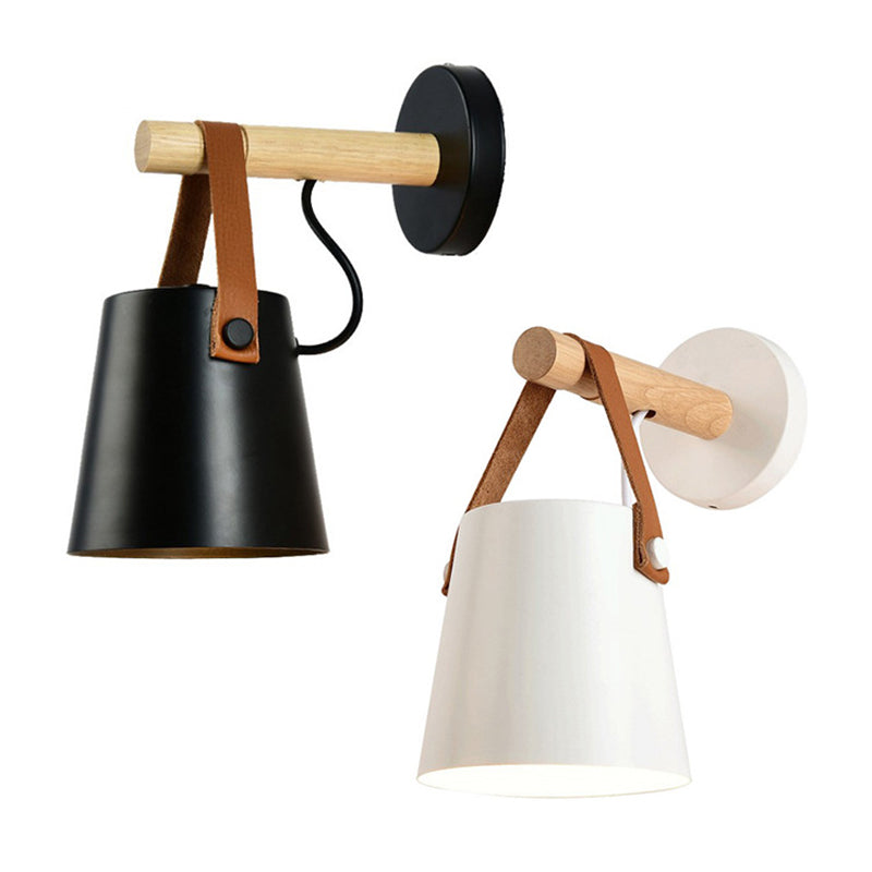 Verjüngte Wandlampen Ultra-moderne Holzwandleuchten mit Gürtel für Schlafzimmer