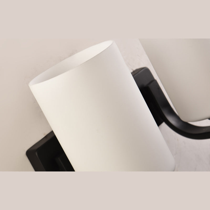 Moderna semplicità cilindri con le luci di applique luci latte murale vetrino illuminazione con camera da letto per camera da letto