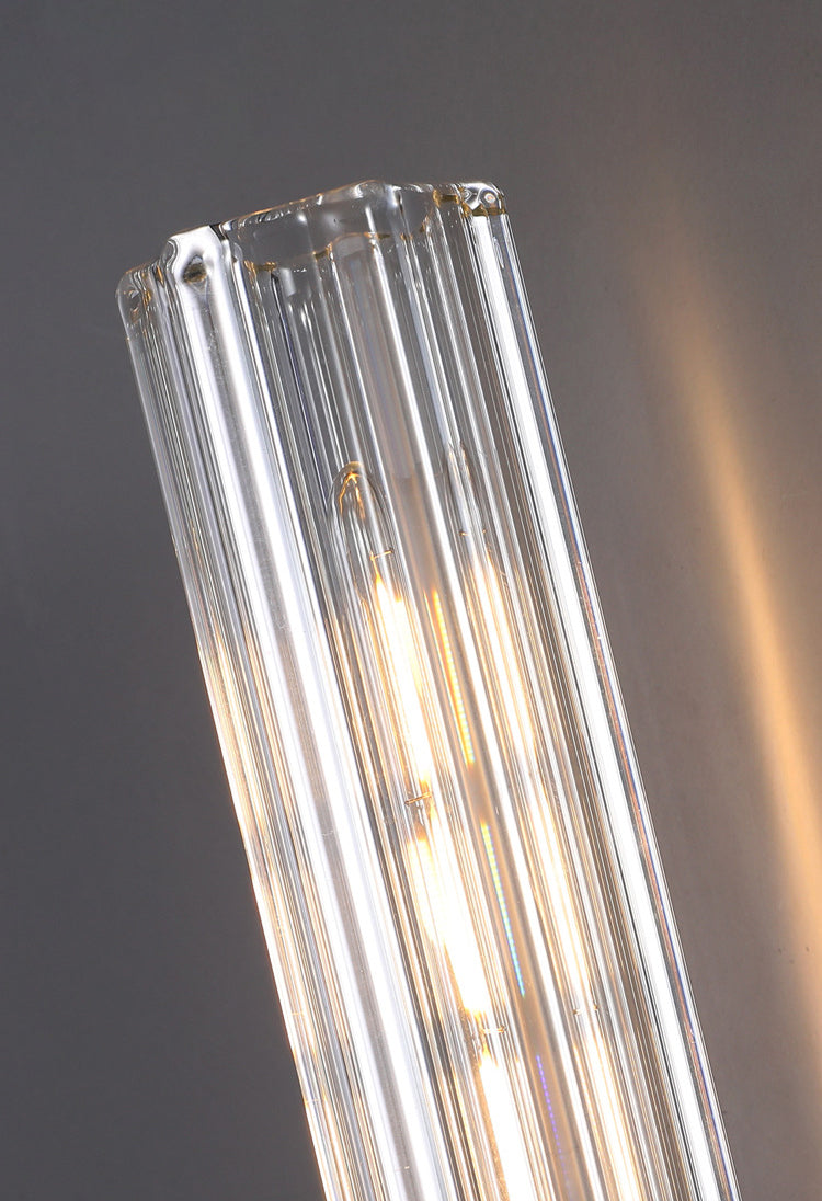 Iluminación de montaje de pared de cilindro ultra moderno lámpara de pared de vidrio transparente para sala de estar para sala de estar