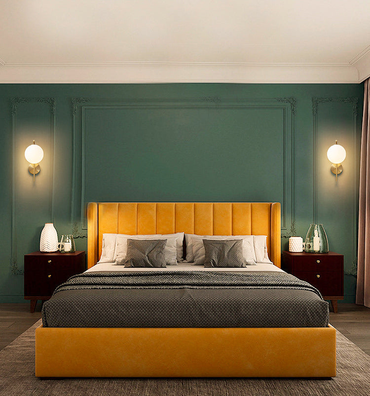 Zeitgenössische globale Wandmontagleuchte Milchglas Wandmontagelampe für das Restaurant