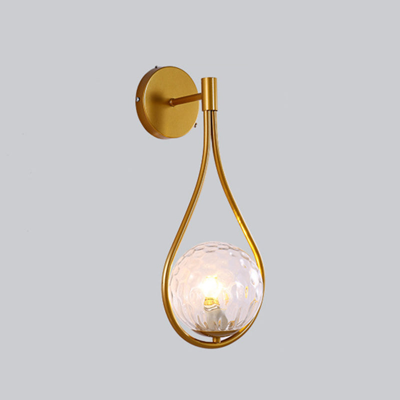 Contemporary Droplet Wall Mounted Lights Milk Glass Wall Mounted Lamp for Restaurant