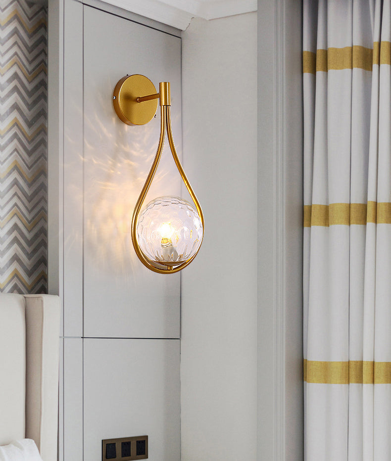 Contemporary Droplet Wall Mounted Lights Milk Glass Wall Mounted Lamp for Restaurant
