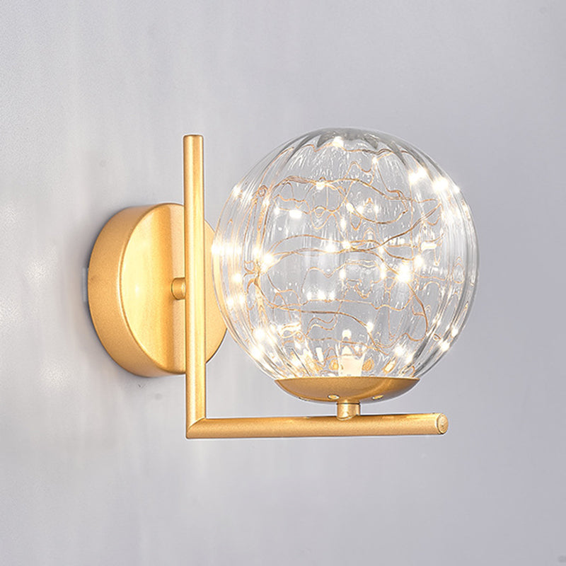 1 luminaire mural en verre clair