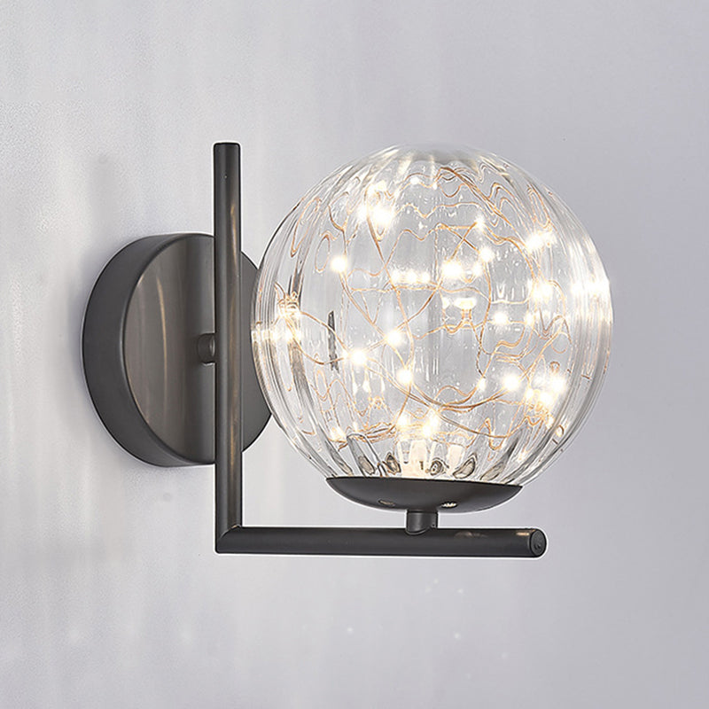 1 luminaire mural en verre clair