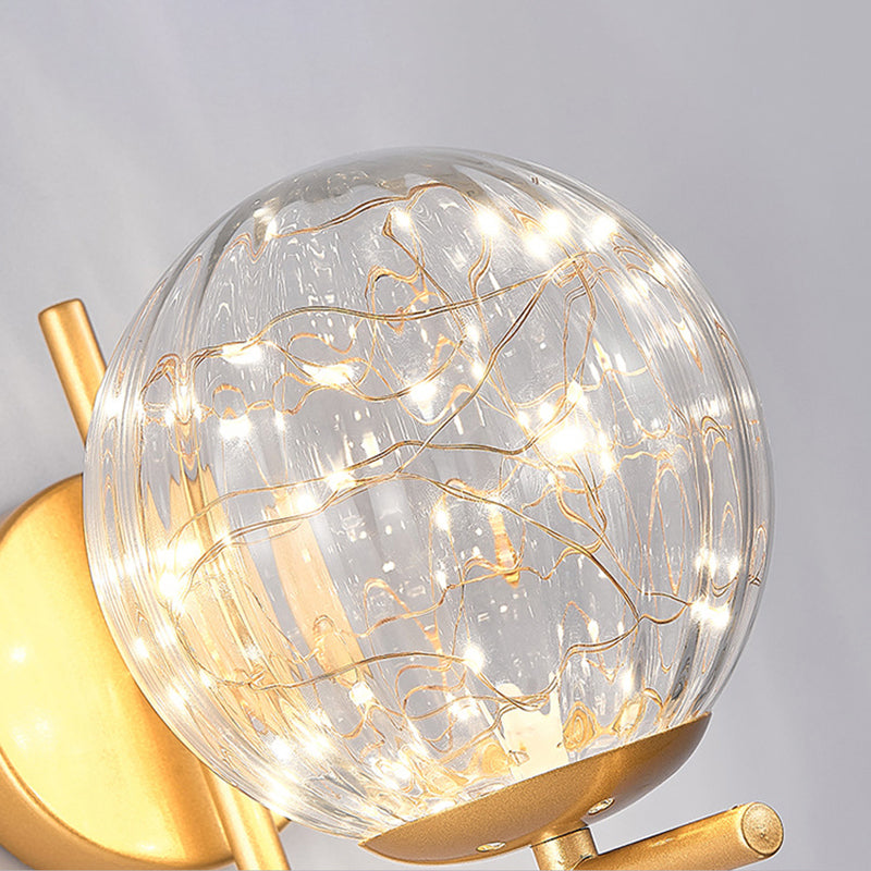 1 luminaire mural en verre clair