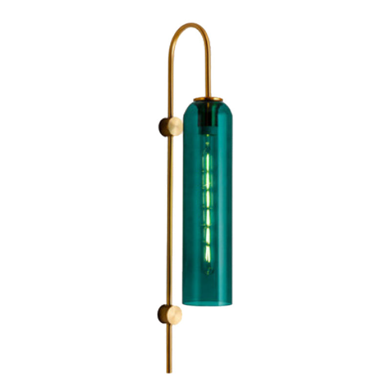 Ultra-modern Cylinder Wall Mount Lighting Glass Wall Mounted Light Fixture for Living Room