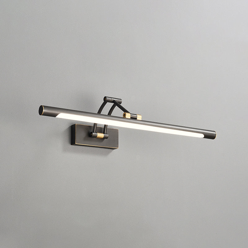Moderne Luxusstil Zylindrische Flush -Berg -Wandleuchten Kupferwand montiertes Waschtischleuchten im goldenen Finish