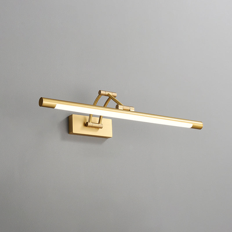 Moderne Luxusstil Zylindrische Flush -Berg -Wandleuchten Kupferwand montiertes Waschtischleuchten im goldenen Finish