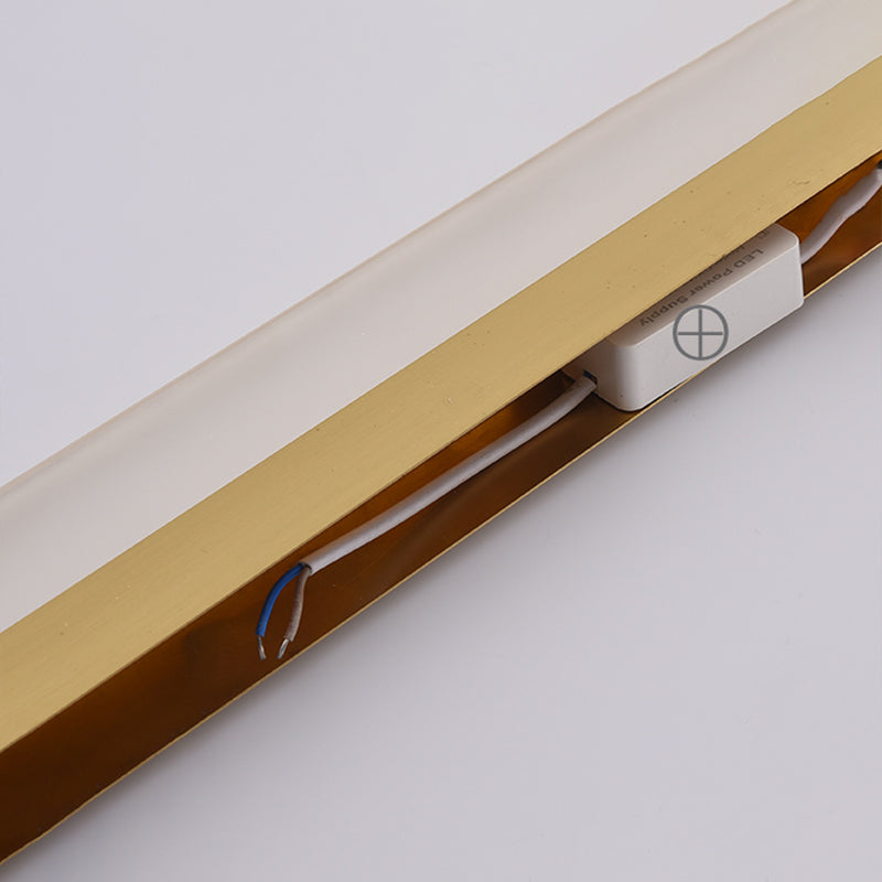 Modern Minimalist Style Ultra-thin Wall Mounted Light Fixture Copper Wall Light Sconces for Bathroom